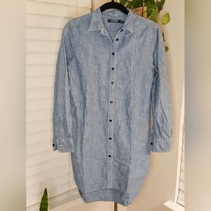 Lauren Ralph Lauren Chambray Long Sleeve Dress